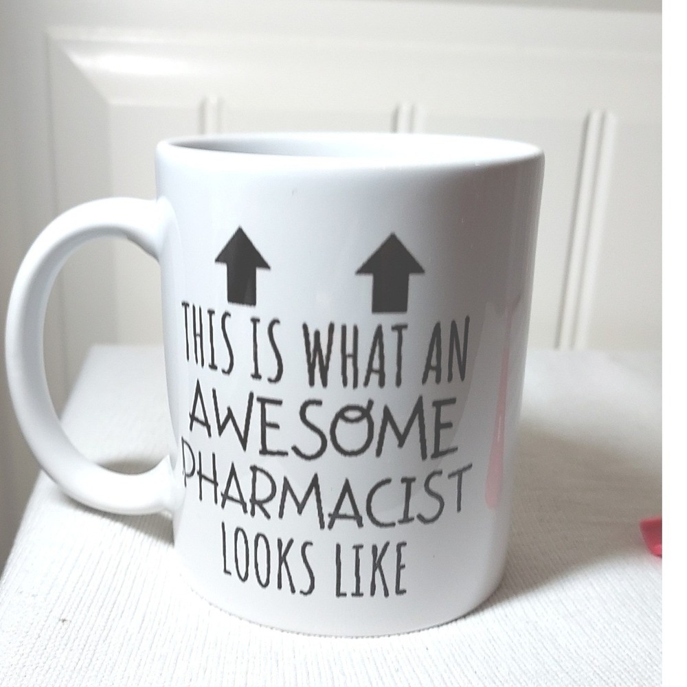 Pharmacist Medical Coffee Mug White Awesome Pharmacist Graphic Career Gift